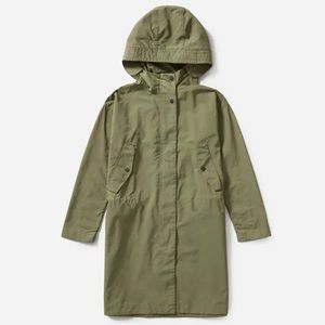 EVERLANE City Anorak Jacket Green Small